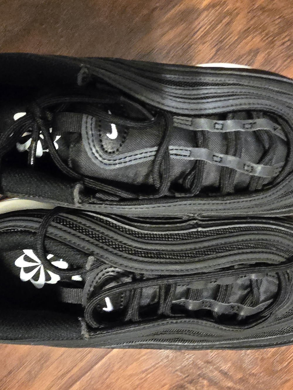 Nike Kids Black Low-Top Sneakers with White Accents